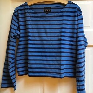 Summer Closet Sale
J.Crew Blue and Black Striped Long Sleeve Top